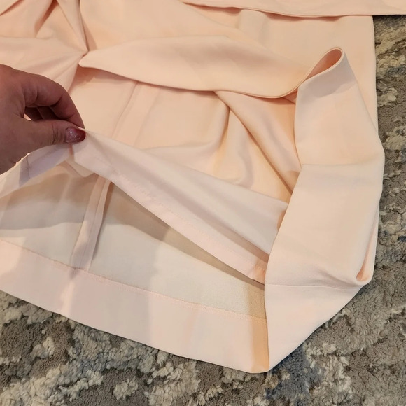 J. Crew 10 Tall Blush Pink Long Sleeve Knee Length True Wrap Dress 10T - Picture 8 of 16